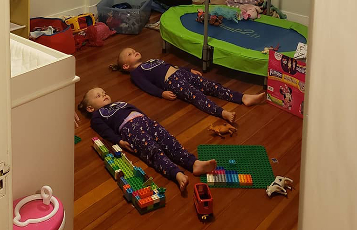 Mom Tells Kids They Need To Stay Still To Charge Glow-In-The-Dark PJs