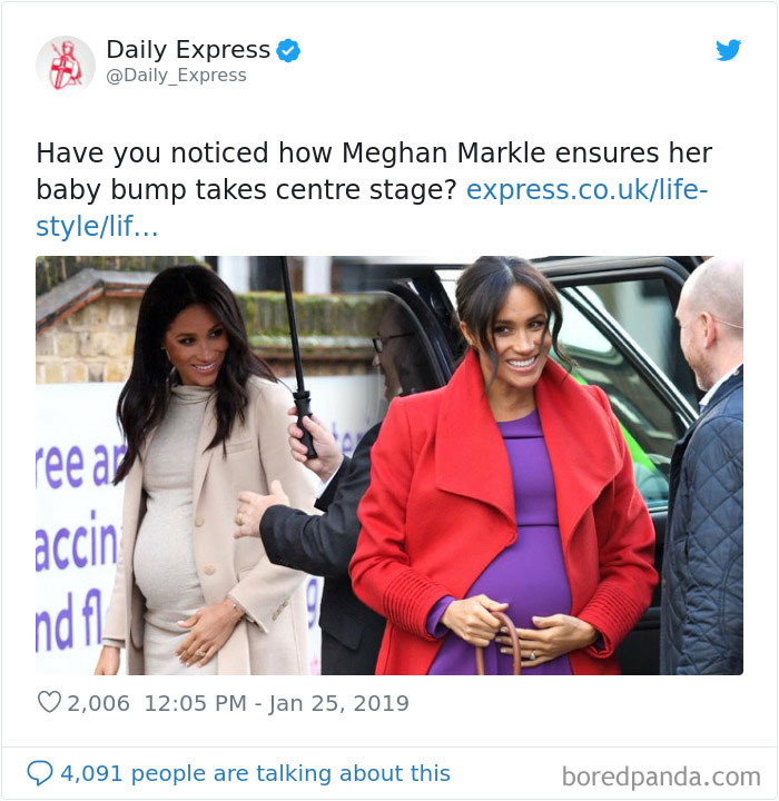 Because At Seven Months Pregnant, You Can Easily Put Your Baby Bump Somewhere Else Or Hide It Completely, Right?... Right???