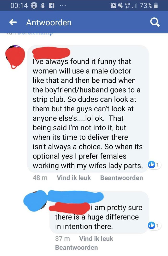 If A Girl Sees A Male Gyneacologist, She Is A Hypocrite When She Won't Allow Her Husband To Go To A Stripclub