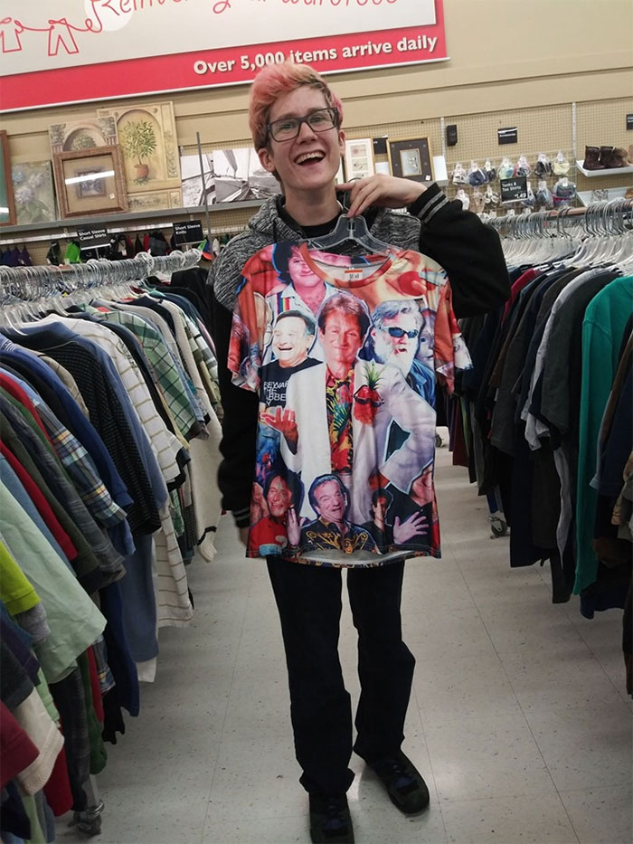 Found This Amazing Robin Williams Shirt Today At Value Village! You Bet It Came Home With Me
