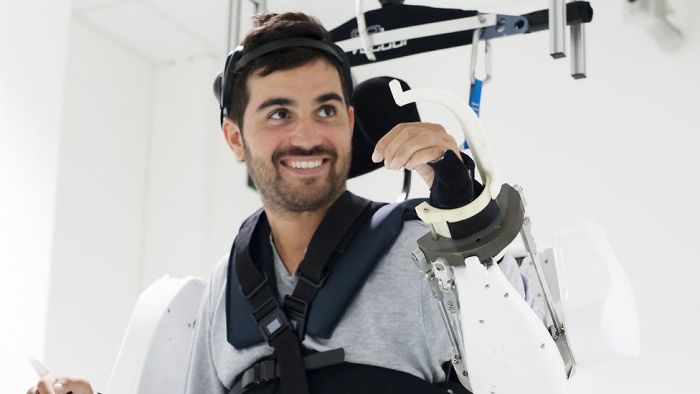 This Man Who Was Paralyzed For 4 Years Can Finally Walk Again With A Mind-Controlled Exoskeleton
