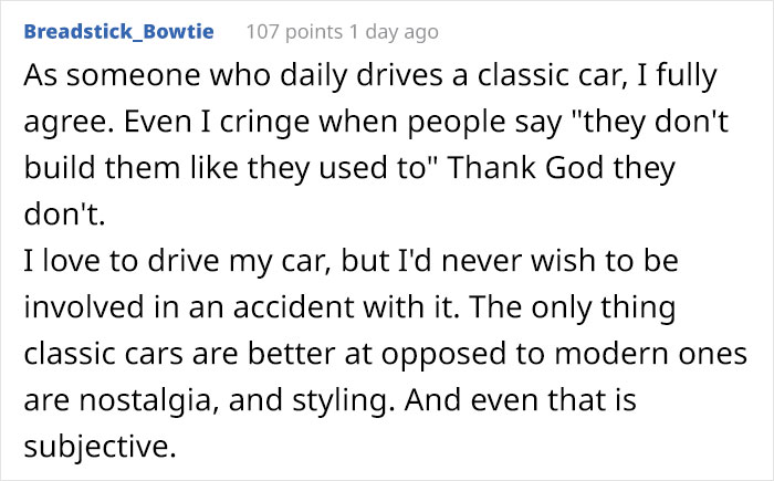 Argument That 'Old Steel Cars Were Better' Gets Shut Down With Simple Physics Argument That 'Old Steel Cars Were Better' Gets Shut Down With Simple Physics
