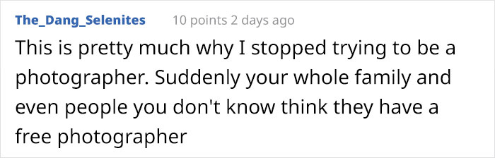 Photographer Shows How Absurd People Asking For Free Pics Are With An Ad Asking For Other Services For Free