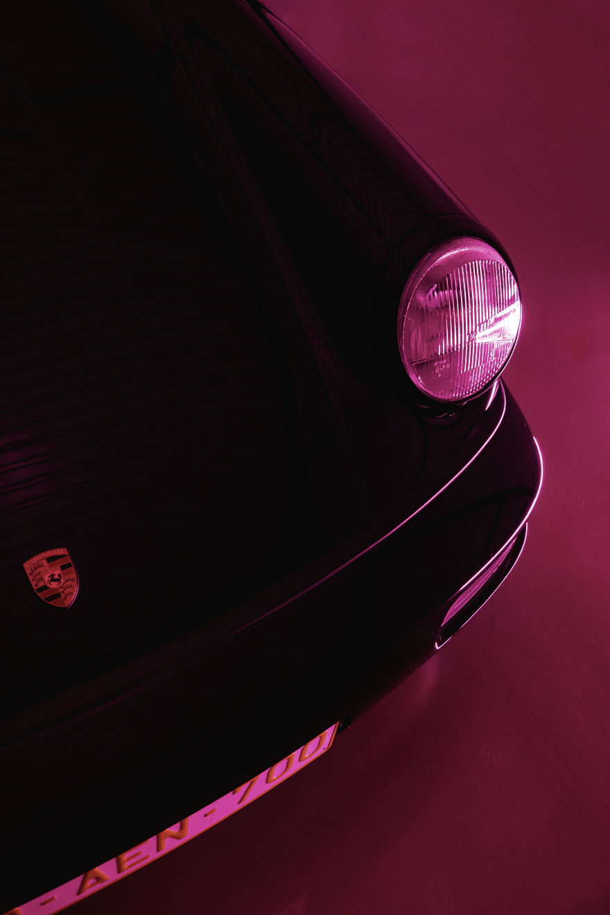'neon' Porsche Shoot Inspired By 'Drive'