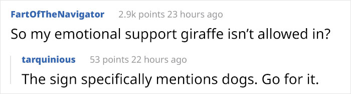 Tired Of People Bringing In Their Emotional Support Pets, This Restaurant Put Up This Sign Banning Them All Tired Of People Bringing In Their Emotional Support Pets, This Restaurant Put Up This Sign Banning Them All