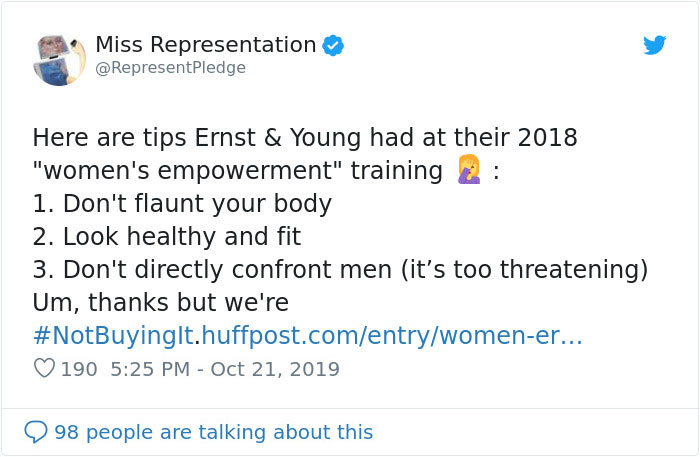 Someone Leaks 'Leadership Training' Material From A Seminar Held By Ernst & Young And It Just Reeks Of Sexism Someone Leaks 'Leadership Training' Material From A Seminar Held By Ernst & Young And It Just Reeks Of Sexism