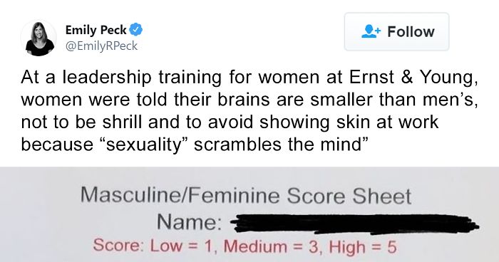 Someone Leaks ‘Leadership Training’ Material From A Seminar Held By Ernst & Young And It Just Reeks Of Sexism