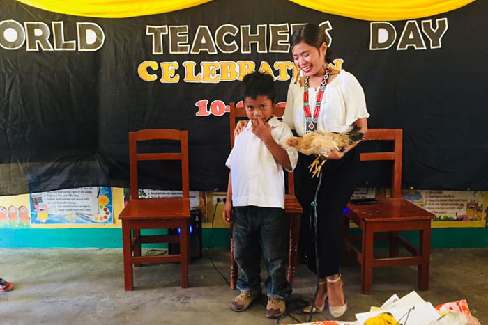This Kid Surprises His Teacher By Gifting Her An Actual Chicken For Teacher Day
