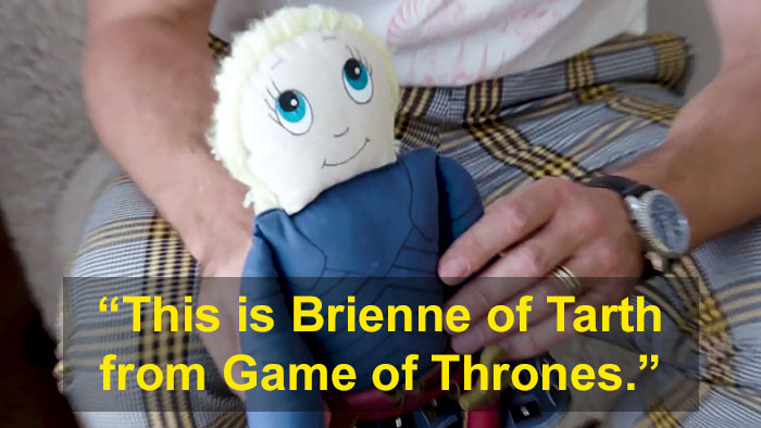 'Jaime Lannister' Has A Lovely Doll Of Brienne Of Tarth At Home, And It's As Sweet As It Sounds 'Jaime Lannister' Has A Lovely Doll Of Brienne Of Tarth At Home, And It's As Sweet As It Sounds