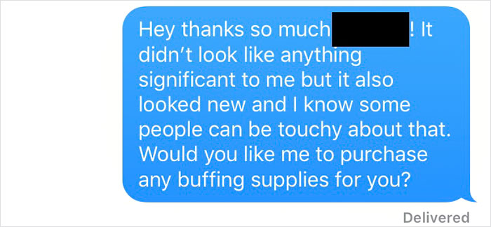 "I Made A Scrape On a Stranger&rsquo;s Tail Light While Parallel Parking Yesterday. Today I Got This Text"