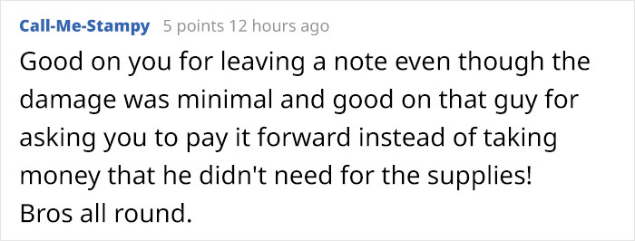 "I Made A Scrape On a Stranger&rsquo;s Tail Light While Parallel Parking Yesterday. Today I Got This Text"