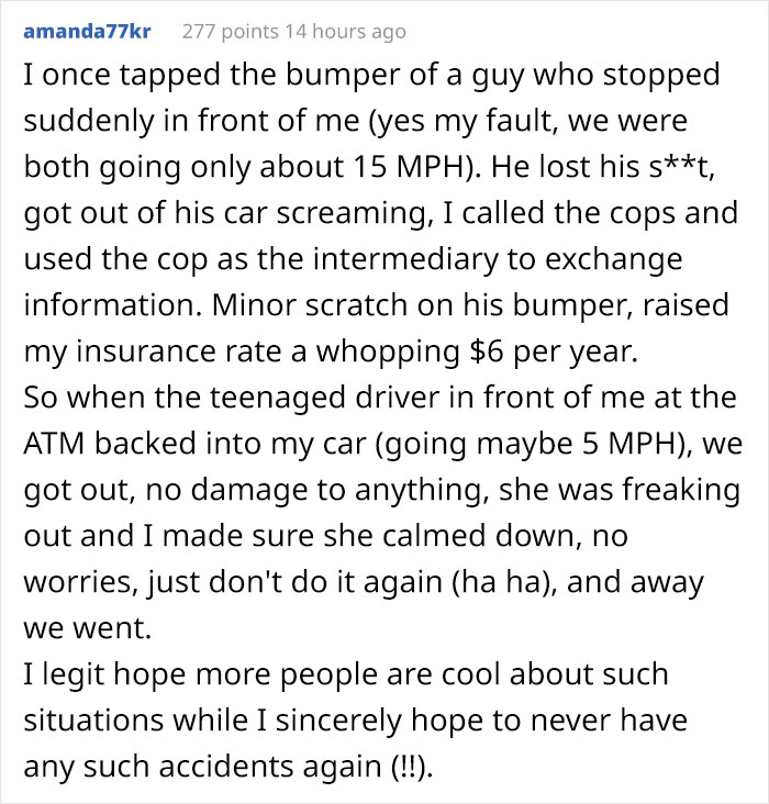 "I Made A Scrape On a Stranger&rsquo;s Tail Light While Parallel Parking Yesterday. Today I Got This Text"