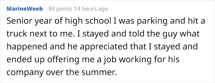 "I Made A Scrape On a Stranger&rsquo;s Tail Light While Parallel Parking Yesterday. Today I Got This Text"