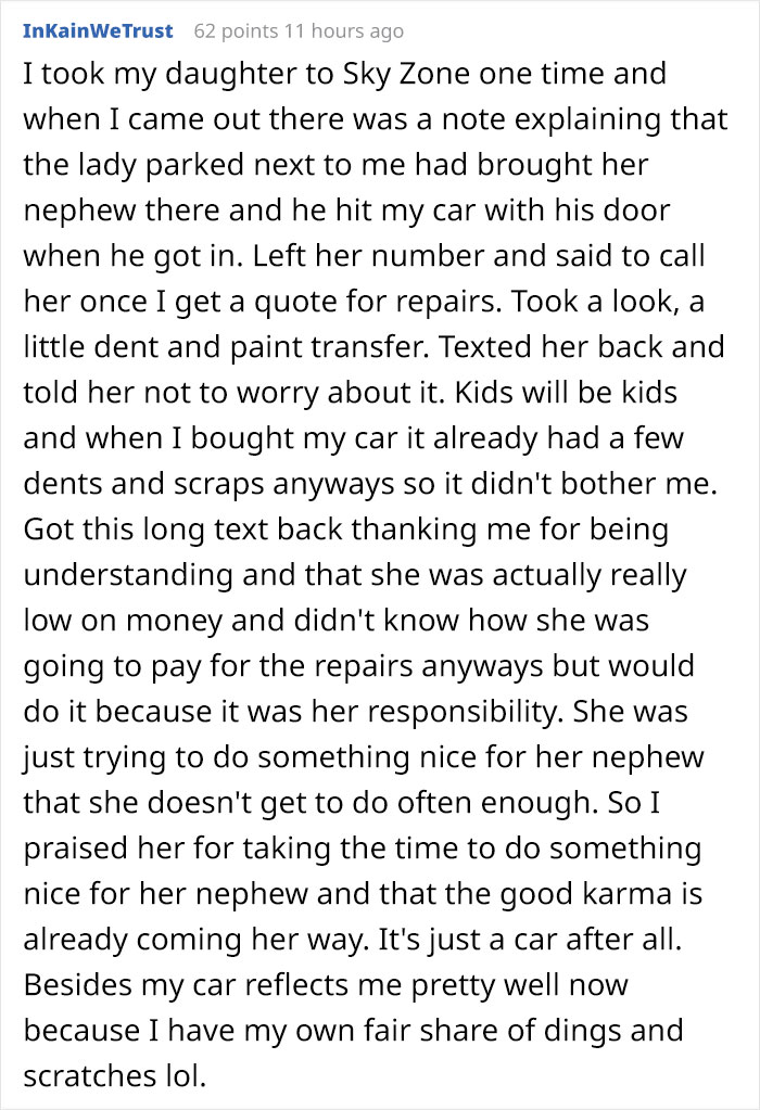 "I Made A Scrape On a Stranger&rsquo;s Tail Light While Parallel Parking Yesterday. Today I Got This Text"