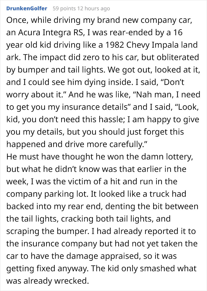 "I Made A Scrape On a Stranger&rsquo;s Tail Light While Parallel Parking Yesterday. Today I Got This Text"