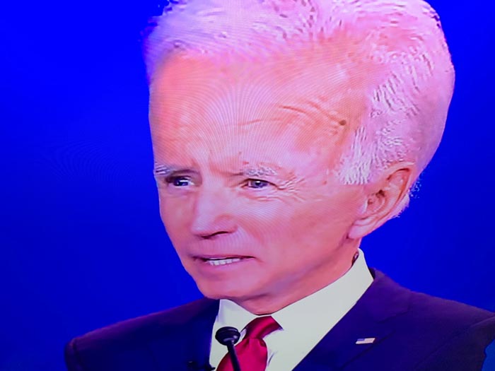 "Putting Your Phone Near The Top Of Your TV And Tilting It Down Turns The Candidates Into Debating Big Brains"