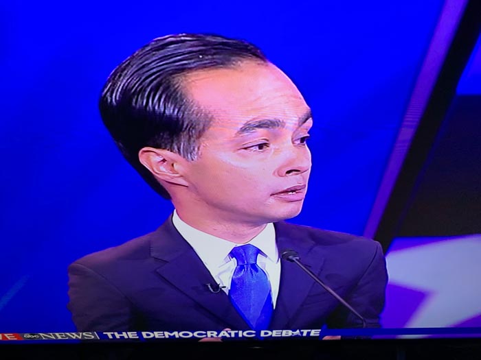 "Putting Your Phone Near The Top Of Your TV And Tilting It Down Turns The Candidates Into Debating Big Brains"