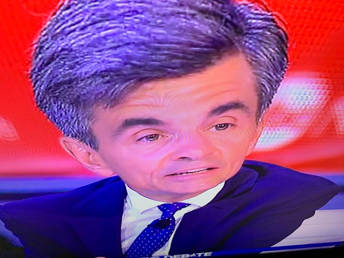 "Putting Your Phone Near The Top Of Your TV And Tilting It Down Turns The Candidates Into Debating Big Brains"