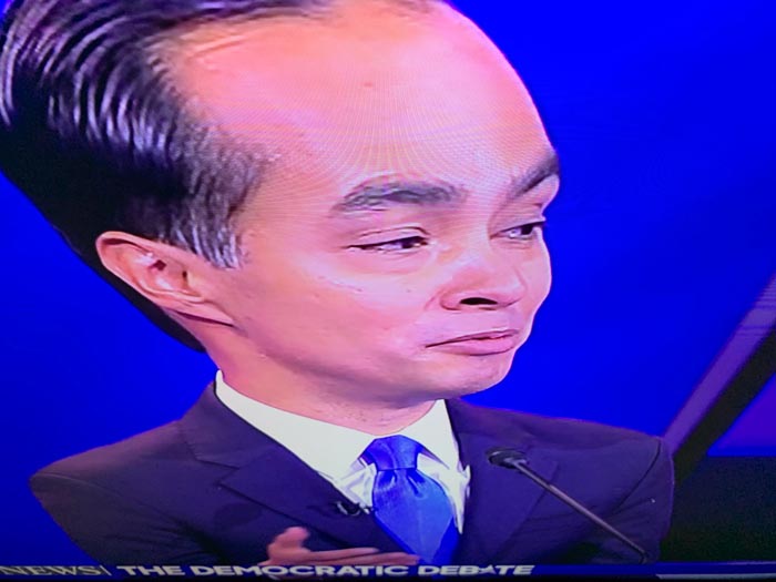 "Putting Your Phone Near The Top Of Your TV And Tilting It Down Turns The Candidates Into Debating Big Brains"