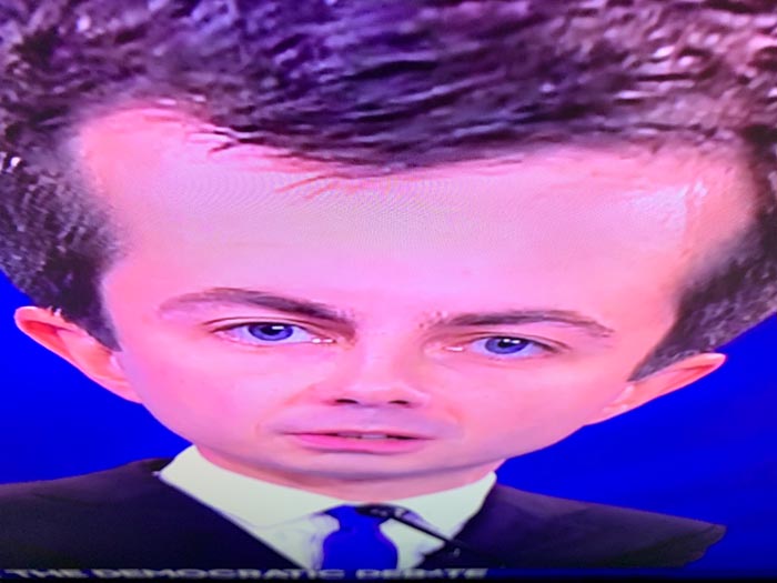 "Putting Your Phone Near The Top Of Your TV And Tilting It Down Turns The Candidates Into Debating Big Brains"