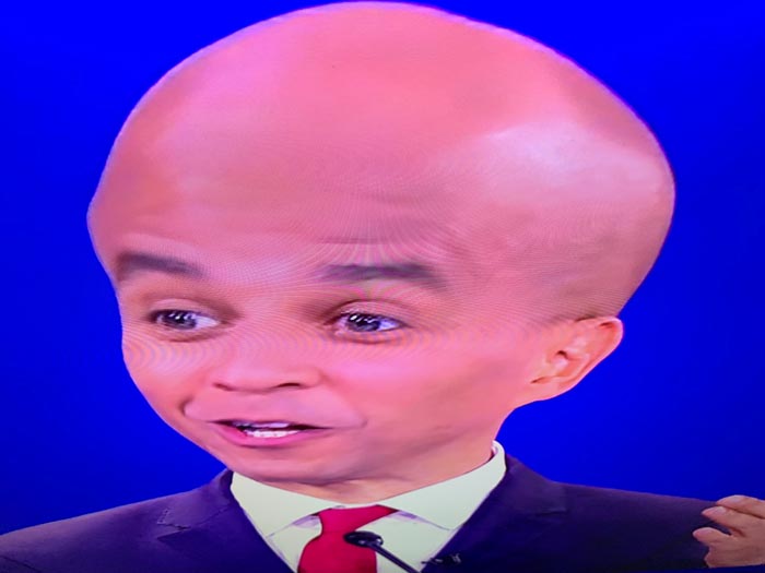 "Putting Your Phone Near The Top Of Your TV And Tilting It Down Turns The Candidates Into Debating Big Brains"