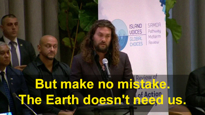 Jason Momoa Shames Humanity And Calls It A Disease At The UN Climate Summit, Now Some Say He Went Too Far