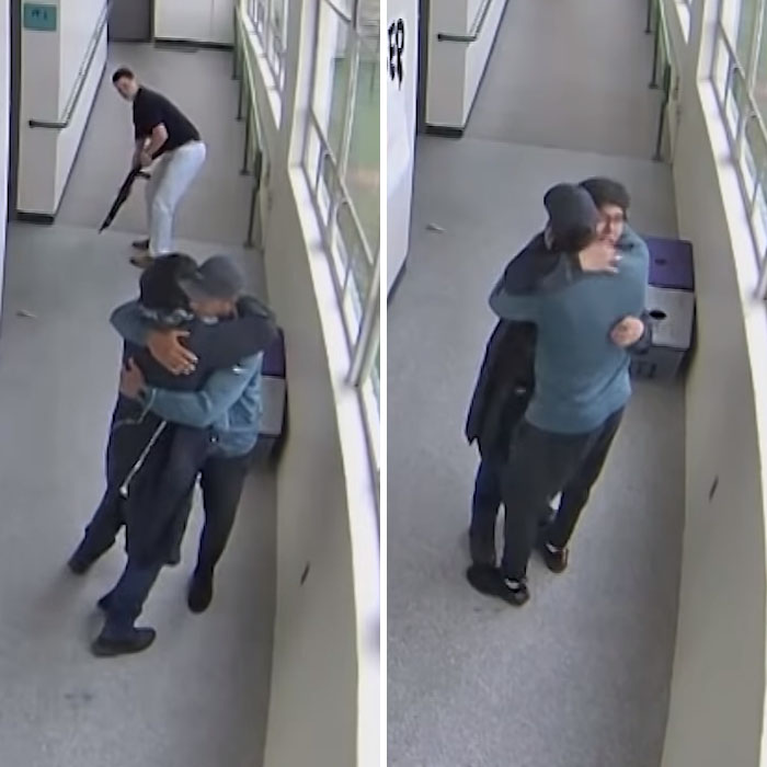 Oregon Football Coach Takes Gun From High School Student, Hugs Him In Emotional Video