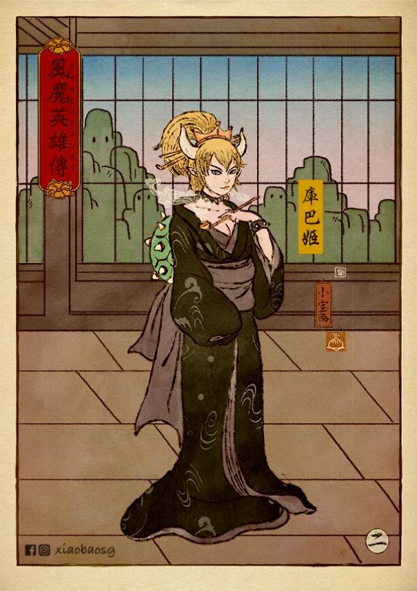 I Recreated Popular Villains In Ukiyo-E Style.