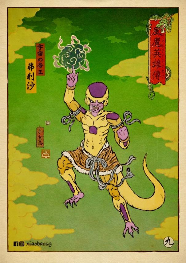 I Recreated Popular Villains In Ukiyo-E Style.