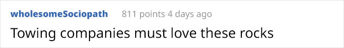 Someone Put Down A Huge Stone To Stop Curb Jumpers And Capture The Fools That Ignore It Someone Put Down A Huge Stone To Stop Curb Jumpers And Capture The Fools That Ignore It