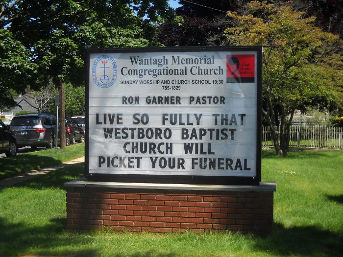 Wantagh Memorial Congregational Church Signs