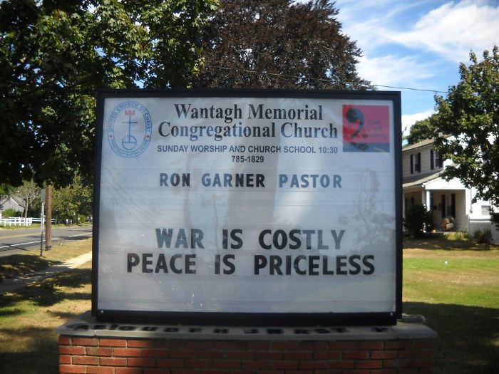 Wantagh Memorial Congregational Church Signs