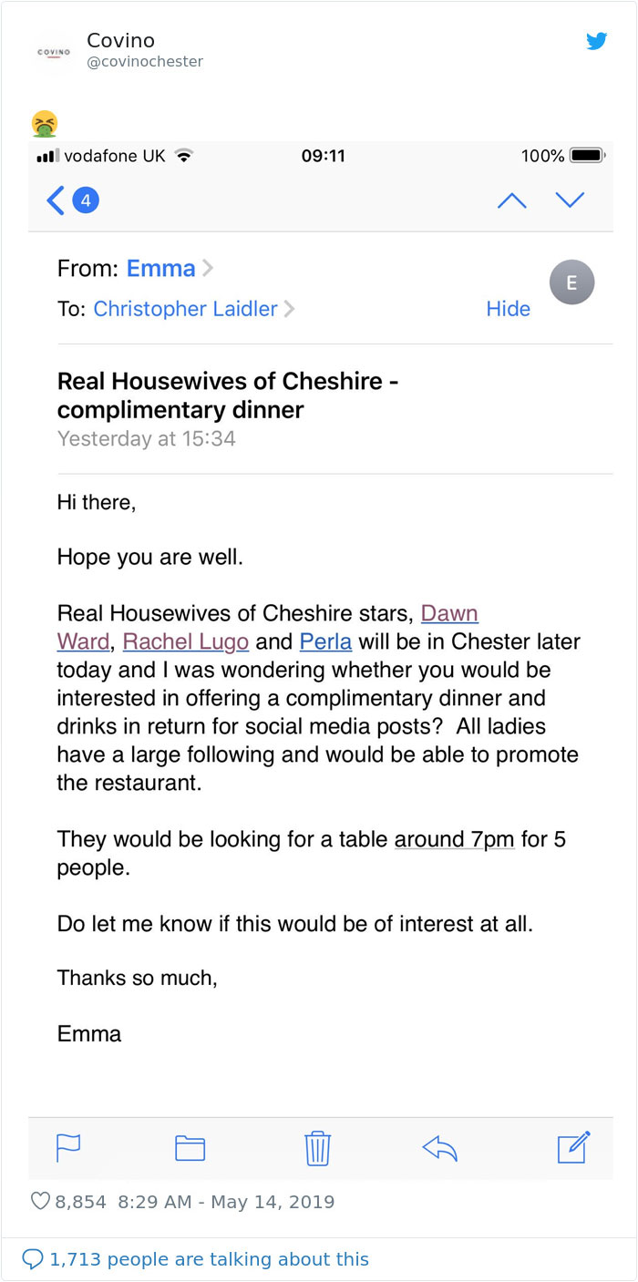 The Emoji Covino Restaurant Chose Fits Perfectly