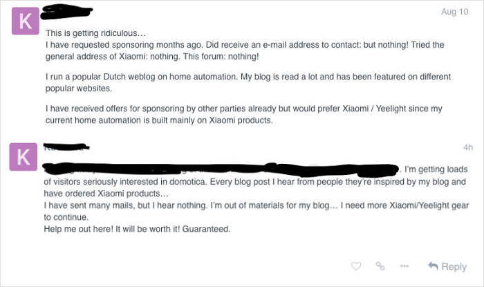 Dutch Blogger Annoyed That Xiaomi Won't Respond To His Repeated Requests For Free Home Automation Setup