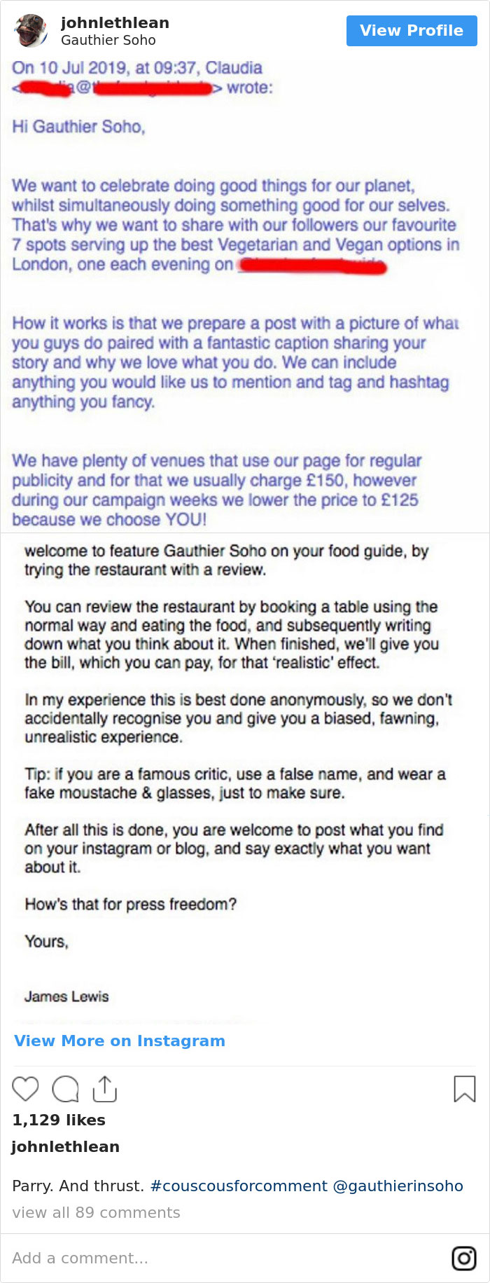 The Way They Started Their Letter Is Worth A Separate Post