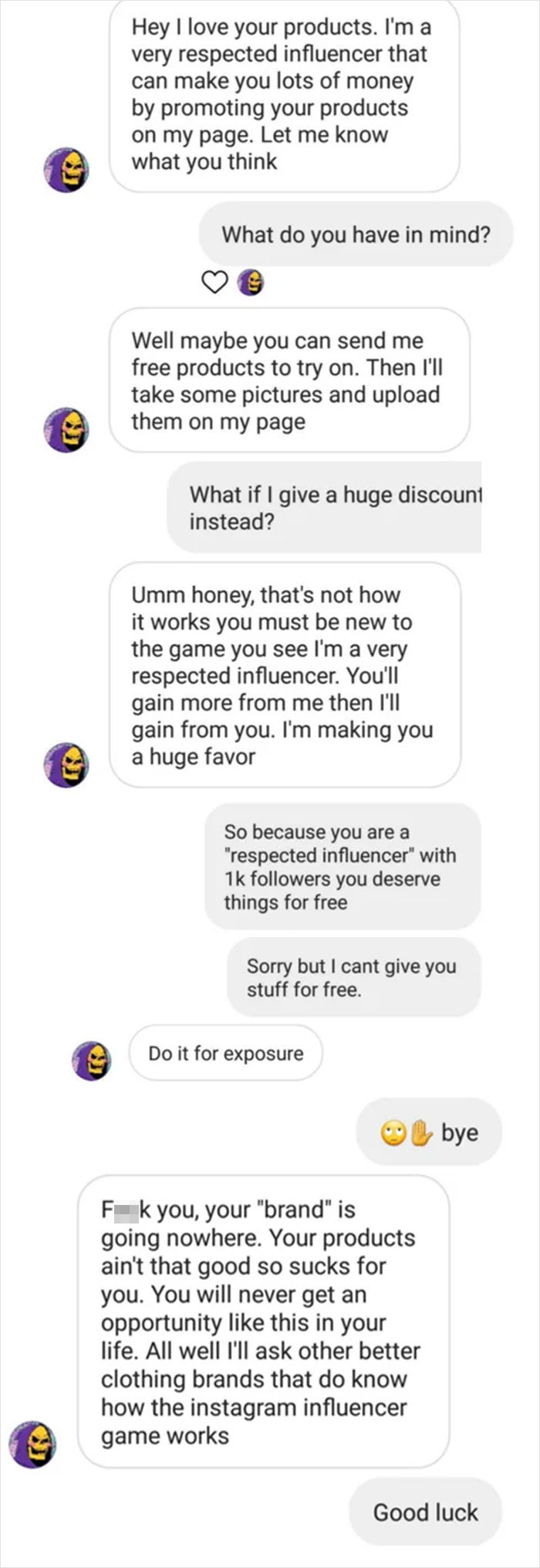 "I Guess I Just Lost The Biggest Opportunity Of My Life"