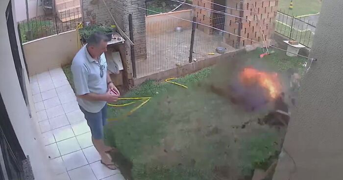 Man Accidentally Blows Up His Entire Backyard While Trying To Get Rid Of CockroachesMan Accidentally Blows Up His Entire Backyard While Trying To Get Rid Of Cockroaches