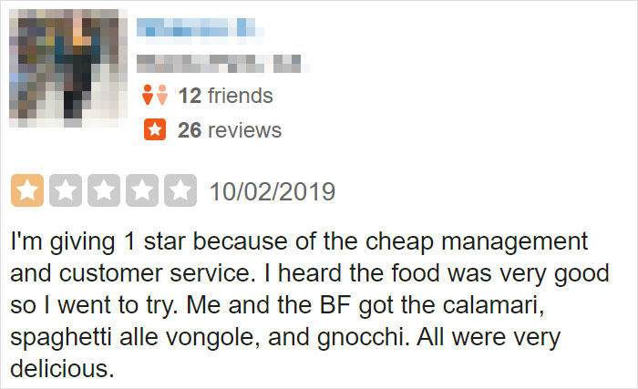 'Influencer' Expects To Get A Free Meal At This Restaurant 'For Exposure', Writes A Nasty One-Star Review When They Don't 'Influencer' Expects To Get A Free Meal At This Restaurant 'For Exposure', Writes A Nasty One-Star Review When They Don't