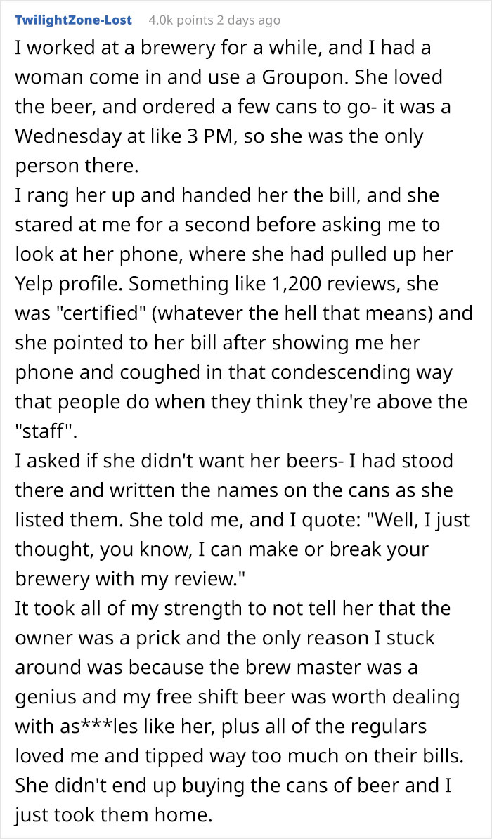 'Influencer' Expects To Get A Free Meal At This Restaurant 'For Exposure', Writes A Nasty One-Star Review When They Don't 'Influencer' Expects To Get A Free Meal At This Restaurant 'For Exposure', Writes A Nasty One-Star Review When They Don't