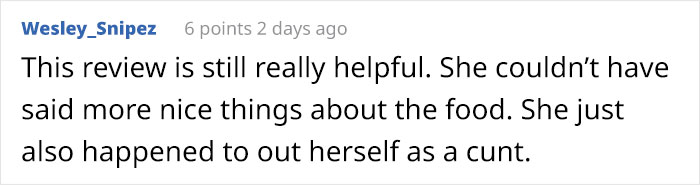 'Influencer' Expects To Get A Free Meal At This Restaurant 'For Exposure', Writes A Nasty One-Star Review When They Don't 'Influencer' Expects To Get A Free Meal At This Restaurant 'For Exposure', Writes A Nasty One-Star Review When They Don't