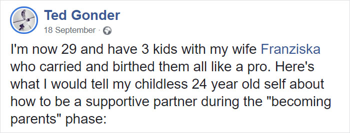 Dad Lists 5 Things He Does To Help Out His Wife Now That He Wishes He'd Known Sooner