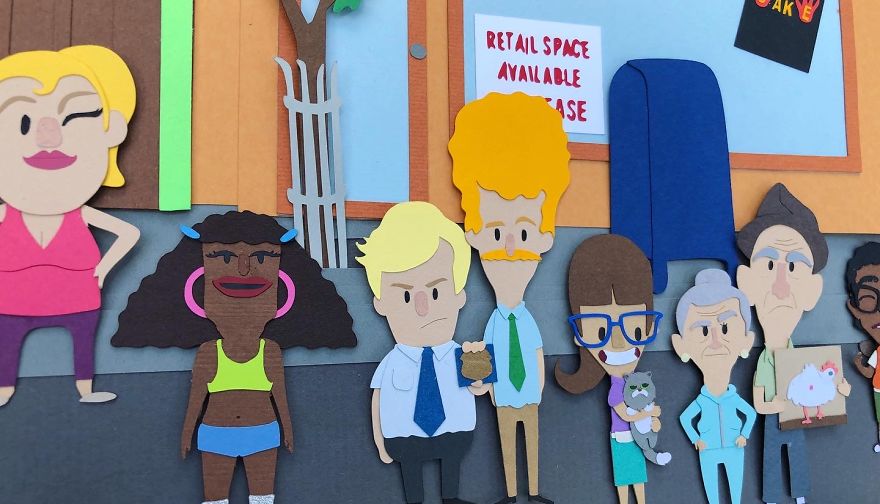 I Made A Huge Paper Art Scene Of The Characters From Bob's Burgers I Made A Huge Paper Art Scene Of The Characters From Bob's Burgers