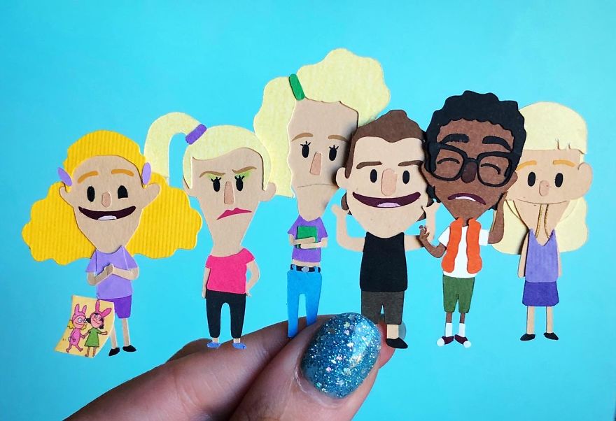 I Made A Huge Paper Art Scene Of The Characters From Bob's Burgers I Made A Huge Paper Art Scene Of The Characters From Bob's Burgers