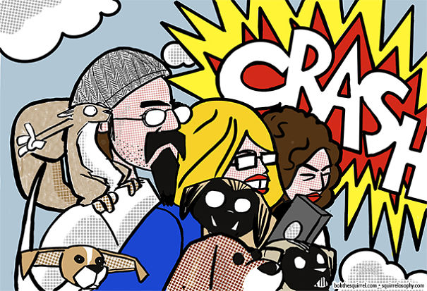 In The Style Of Pop Artist Roy Lichtenstein