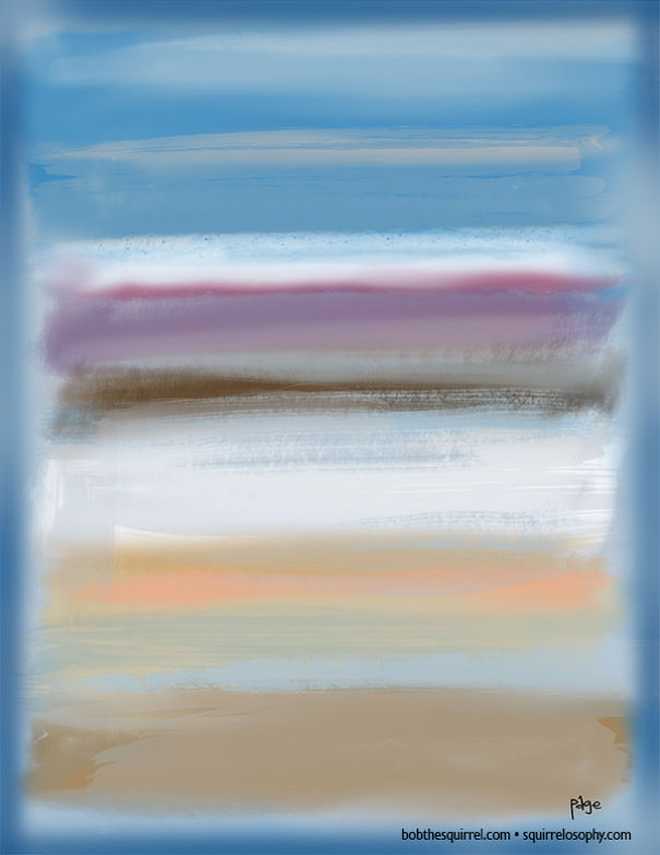 In The Style Of Abstract Expressionist Mark Rothko