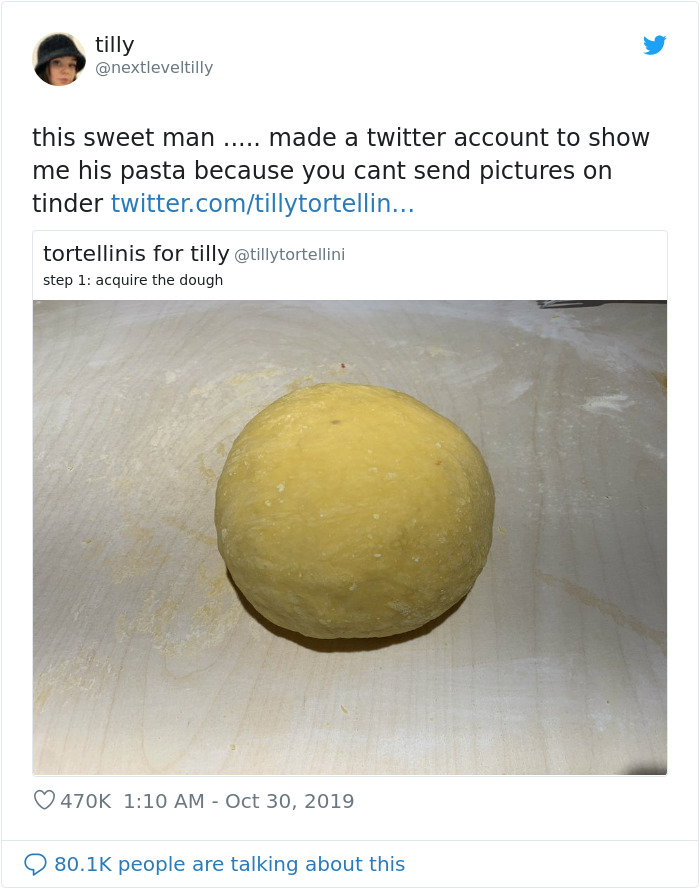 This Guy Created A Twitter Account Just To Show His Tinder Match His Pasta Making Skills This Guy Created A Twitter Account Just To Show His Tinder Match His Pasta Making Skills