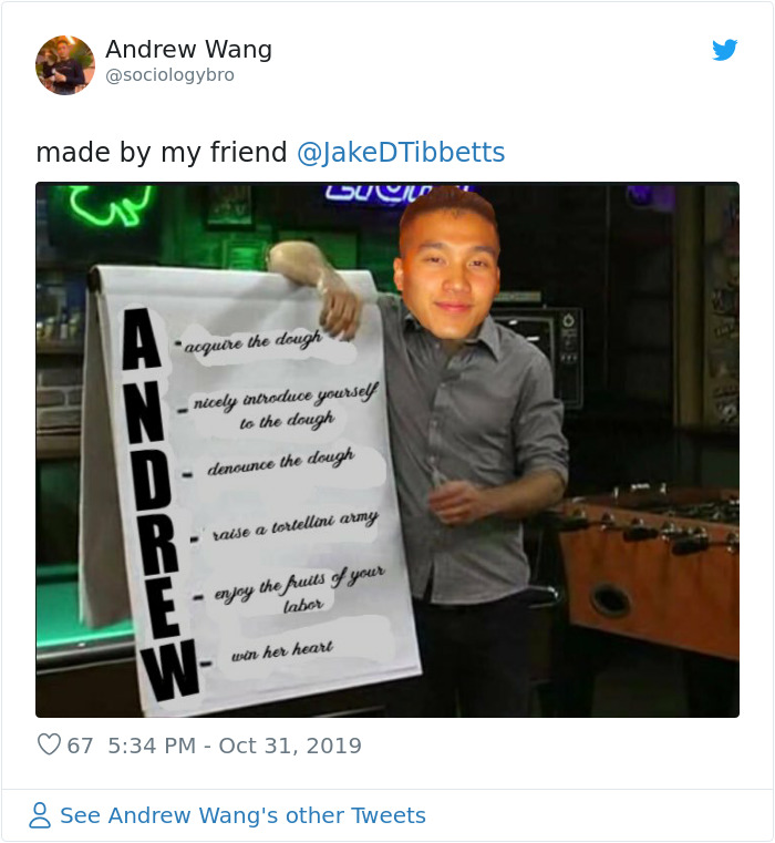 This Guy Created A Twitter Account Just To Show His Tinder Match His Pasta Making Skills This Guy Created A Twitter Account Just To Show His Tinder Match His Pasta Making Skills