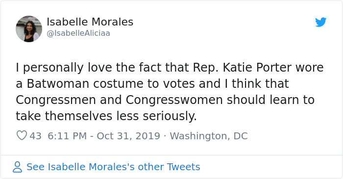 Congresswoman Shows Up To Impeachment Vote In Full Batgirl Costume And It Has Infuriated Some People