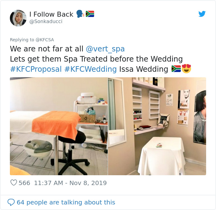 Twitter Sonkaducci user reacting to KFC proposal story Twitter Sonkaducci user reacting to KFC proposal story