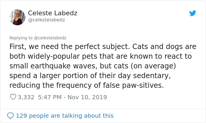 Seismologist Explains How To Make An Earthquake Early Warning System With Cats